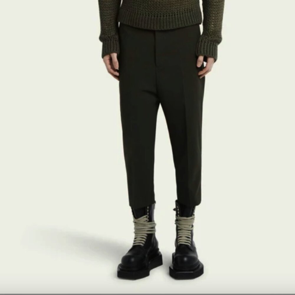 Rick Owens SISYPHUS FW18 Black Cropped Astaire Pants